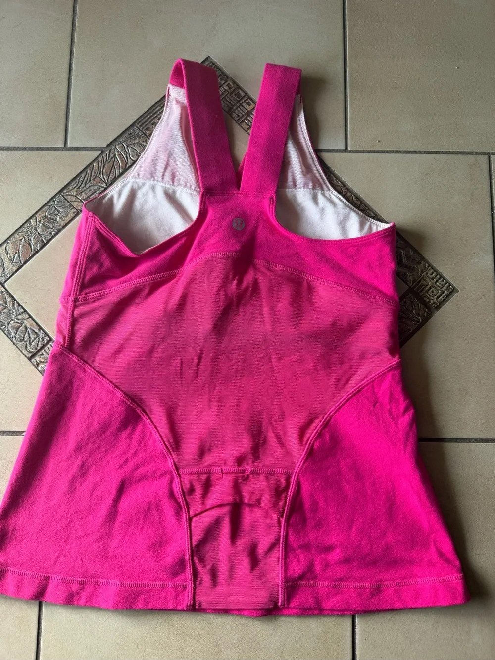 vintage lululemon Hot Pink V-Neck Active Tank